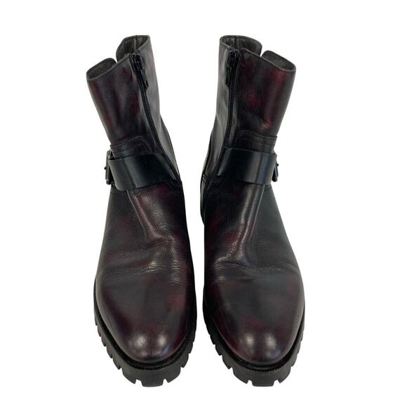 Napoleoni Leather Moto Combat Boots 39 Italy Burning Man Style - Read - Picture 4 of 4
